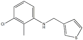 3-chloro-2-methyl-N-(thiophen-3-ylmethyl)aniline Struktur