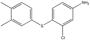 3-chloro-4-[(3,4-dimethylphenyl)sulfanyl]aniline Struktur