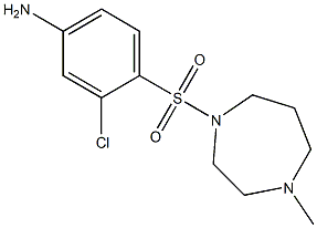 3-chloro-4-[(4-methyl-1,4-diazepane-1-)sulfonyl]aniline Struktur