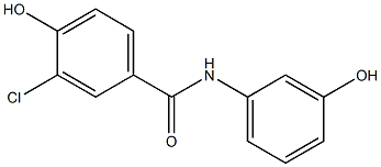 3-chloro-4-hydroxy-N-(3-hydroxyphenyl)benzamide Struktur