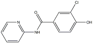 3-chloro-4-hydroxy-N-(pyridin-2-yl)benzamide Struktur