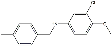 3-chloro-4-methoxy-N-[(4-methylphenyl)methyl]aniline Struktur