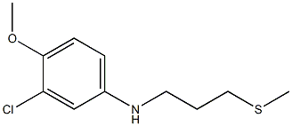 3-chloro-4-methoxy-N-[3-(methylsulfanyl)propyl]aniline Struktur