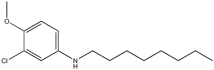 3-chloro-4-methoxy-N-octylaniline Struktur