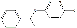 3-chloro-6-(1-phenylethoxy)pyridazine Struktur