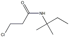 3-chloro-N-(1,1-dimethylpropyl)propanamide Struktur