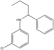 3-chloro-N-(1-phenylbutyl)aniline Struktur