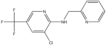 3-chloro-N-(pyridin-2-ylmethyl)-5-(trifluoromethyl)pyridin-2-amine Struktur