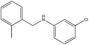 3-chloro-N-[(2-methylphenyl)methyl]aniline Struktur