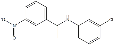 3-chloro-N-[1-(3-nitrophenyl)ethyl]aniline Struktur