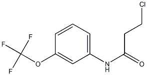 3-chloro-N-[3-(trifluoromethoxy)phenyl]propanamide Struktur