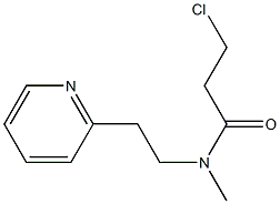 3-chloro-N-methyl-N-[2-(pyridin-2-yl)ethyl]propanamide Struktur