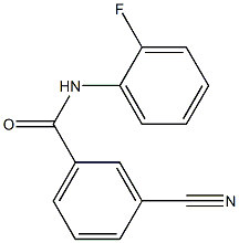 3-cyano-N-(2-fluorophenyl)benzamide Struktur