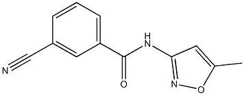 3-cyano-N-(5-methylisoxazol-3-yl)benzamide Struktur