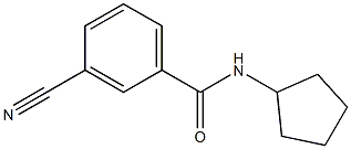 3-cyano-N-cyclopentylbenzamide Struktur