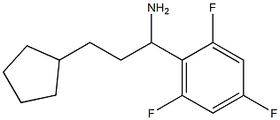 3-cyclopentyl-1-(2,4,6-trifluorophenyl)propan-1-amine Struktur