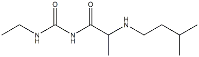 3-ethyl-1-{2-[(3-methylbutyl)amino]propanoyl}urea Struktur