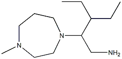 3-ethyl-2-(4-methyl-1,4-diazepan-1-yl)pentan-1-amine Struktur