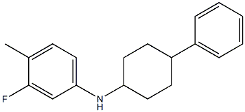 3-fluoro-4-methyl-N-(4-phenylcyclohexyl)aniline Struktur