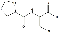 3-hydroxy-2-[(tetrahydrofuran-2-ylcarbonyl)amino]propanoic acid Struktur