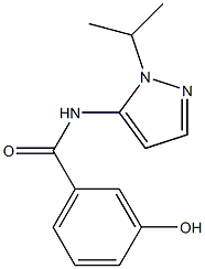 3-hydroxy-N-[1-(propan-2-yl)-1H-pyrazol-5-yl]benzamide Struktur