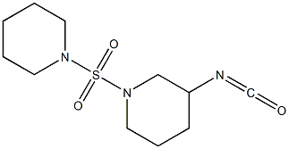 3-isocyanato-1-(piperidine-1-sulfonyl)piperidine Struktur