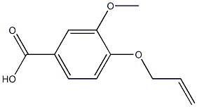 3-methoxy-4-(prop-2-en-1-yloxy)benzoic acid Struktur