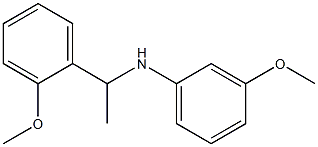 3-methoxy-N-[1-(2-methoxyphenyl)ethyl]aniline Struktur