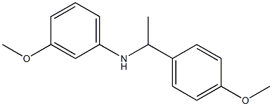 3-methoxy-N-[1-(4-methoxyphenyl)ethyl]aniline Struktur