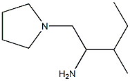 3-methyl-1-(pyrrolidin-1-yl)pentan-2-amine Struktur