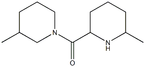 3-methyl-1-[(6-methylpiperidin-2-yl)carbonyl]piperidine Struktur