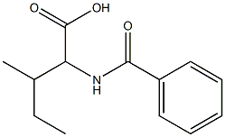 3-methyl-2-(phenylformamido)pentanoic acid Struktur