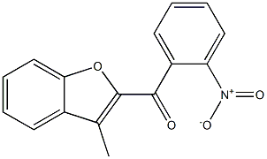 3-methyl-2-[(2-nitrophenyl)carbonyl]-1-benzofuran Struktur