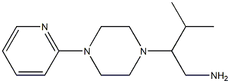 3-methyl-2-[4-(pyridin-2-yl)piperazin-1-yl]butan-1-amine Struktur