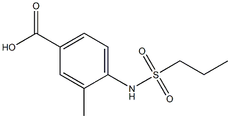 3-methyl-4-[(propylsulfonyl)amino]benzoic acid Struktur