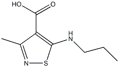 3-methyl-5-(propylamino)isothiazole-4-carboxylic acid Struktur