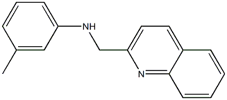 3-methyl-N-(quinolin-2-ylmethyl)aniline Struktur