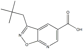 3-neopentylisoxazolo[5,4-b]pyridine-5-carboxylic acid Struktur