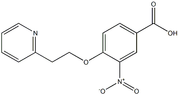 3-nitro-4-[2-(pyridin-2-yl)ethoxy]benzoic acid Struktur