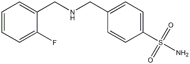 4-({[(2-fluorophenyl)methyl]amino}methyl)benzene-1-sulfonamide Struktur