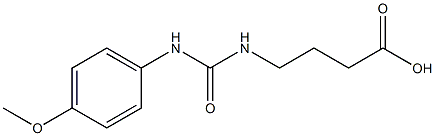 4-({[(4-methoxyphenyl)amino]carbonyl}amino)butanoic acid Struktur