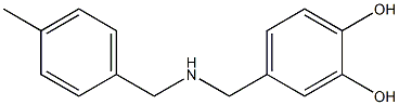 4-({[(4-methylphenyl)methyl]amino}methyl)benzene-1,2-diol Struktur