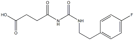 4-({[2-(4-fluorophenyl)ethyl]carbamoyl}amino)-4-oxobutanoic acid Struktur