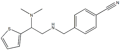 4-({[2-(dimethylamino)-2-(thiophen-2-yl)ethyl]amino}methyl)benzonitrile Struktur