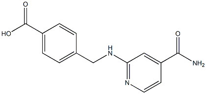 4-({[4-(aminocarbonyl)pyridin-2-yl]amino}methyl)benzoic acid Struktur