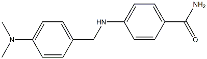 4-({[4-(dimethylamino)phenyl]methyl}amino)benzamide Struktur