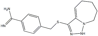 4-({5H,6H,7H,8H,9H-[1,2,4]triazolo[3,4-a]azepin-3-ylsulfanyl}methyl)benzene-1-carboximidamide Struktur