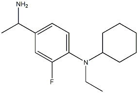 4-(1-aminoethyl)-N-cyclohexyl-N-ethyl-2-fluoroaniline Struktur