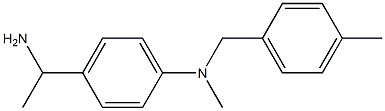 4-(1-aminoethyl)-N-methyl-N-[(4-methylphenyl)methyl]aniline Struktur