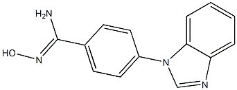 4-(1H-1,3-benzodiazol-1-yl)-N'-hydroxybenzene-1-carboximidamide Struktur